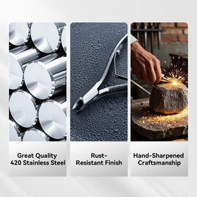 Makartt rust-resistant stainless steel cuticle nipper for reliable salon use