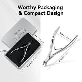 Makartt cuticle nipper ideal for salon use with compact packaging.