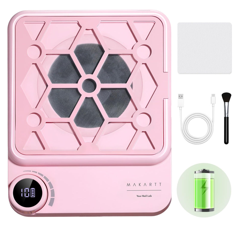 Makartt ERYNOS nail dust collector front view with strong suction for cleaner nails.