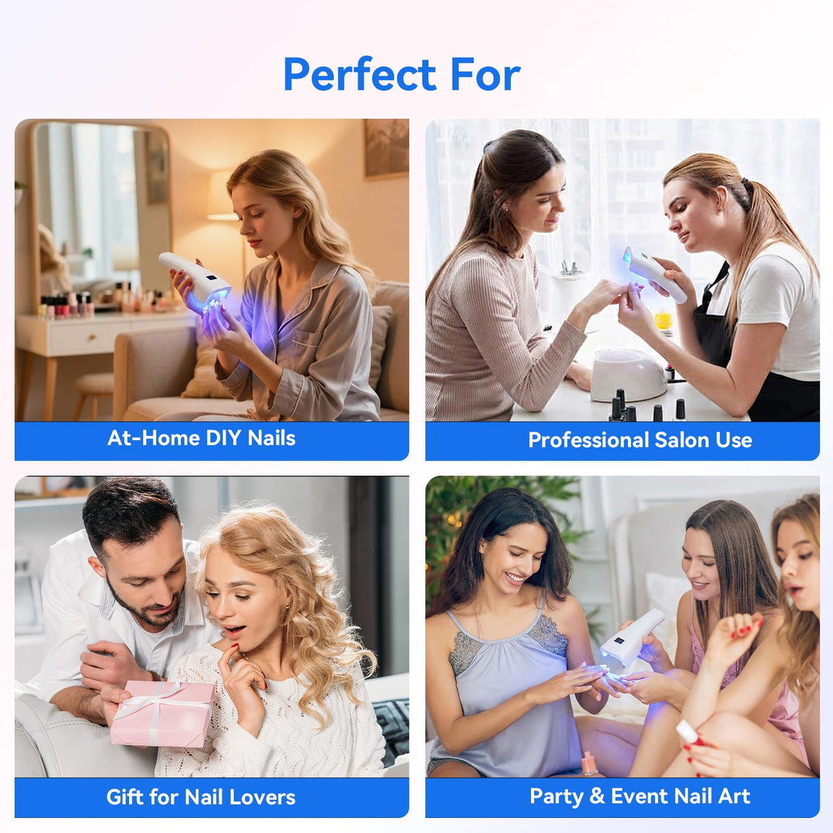 Makartt Flash Cure Nail Lamp shows five LED beads for even coverage