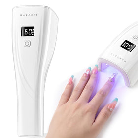 Makartt Flash Cure Nail Lamp front view enables rapid curing for quick manicures