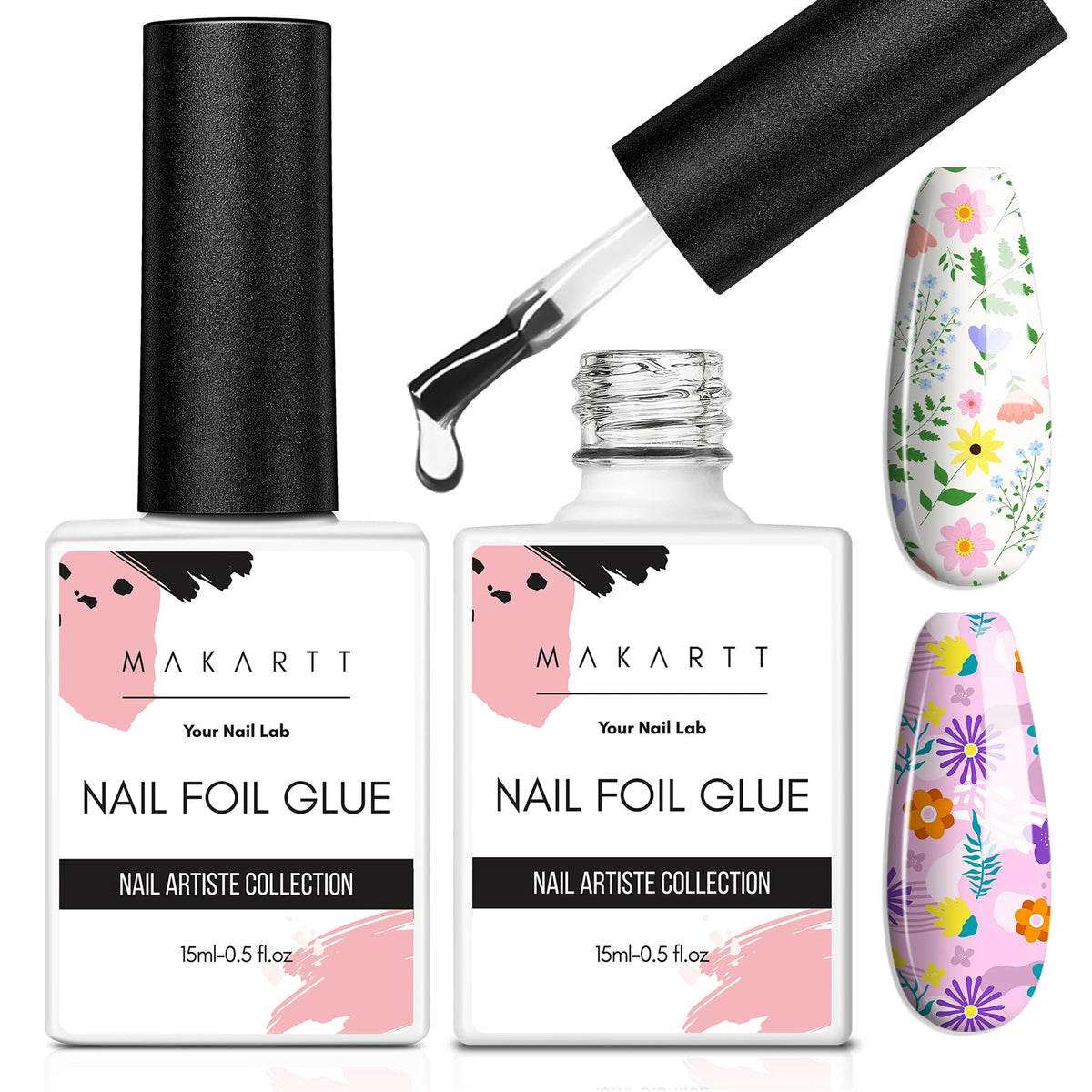 Makartt foil glue safety label highlighting non-toxic formula