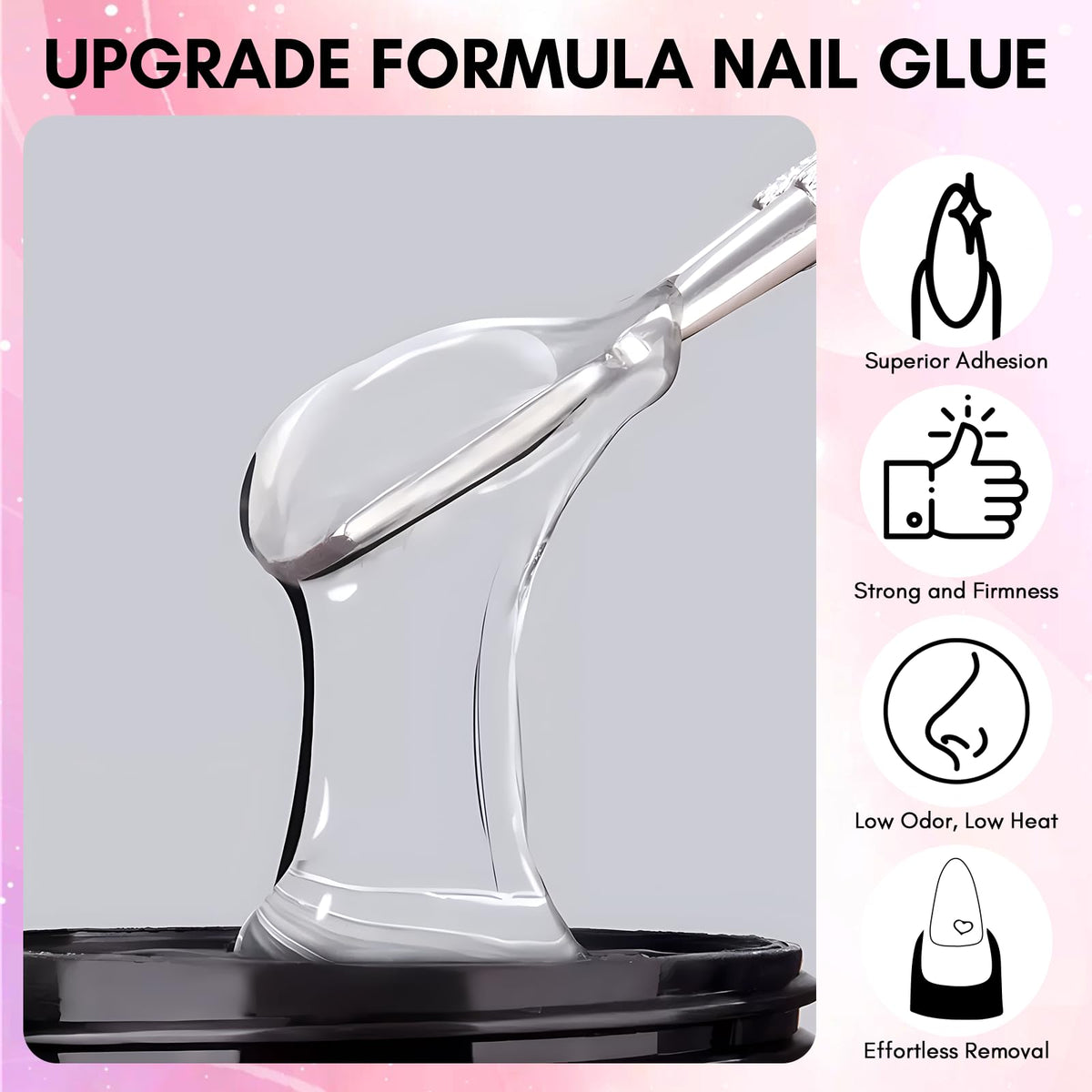 Makartt nail glue fills gaps smoothly for seamless nail extensions