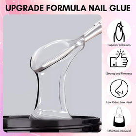 Makartt nail glue fills gaps smoothly for seamless nail extensions