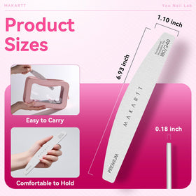 Makartt half-moon nail files offer better control and comfort during filing