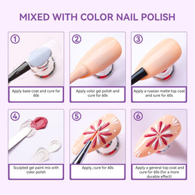 Makartt home salon nail art kit featuring 3D gel