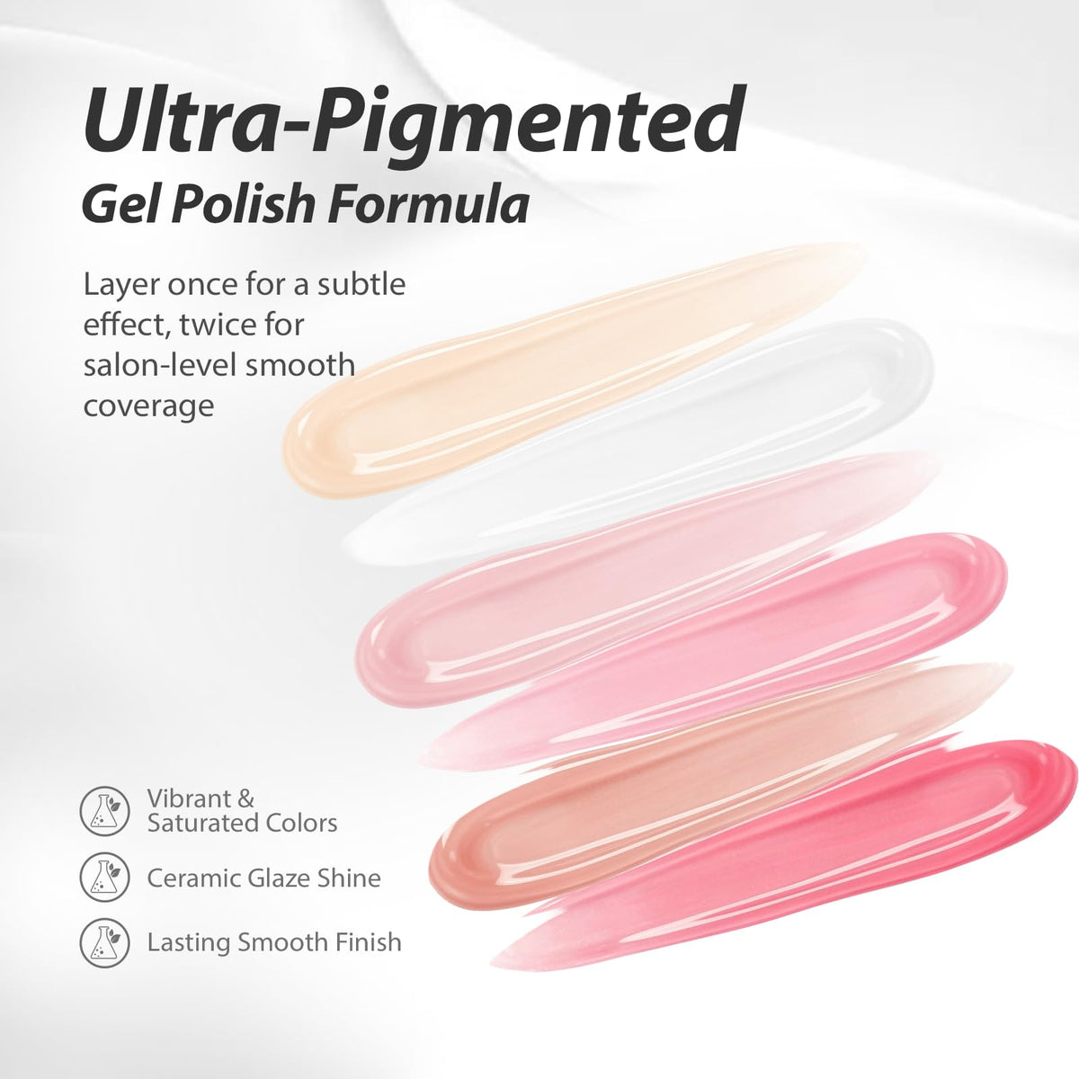 Makartt Jelly White Pink Nude bridal manicure idea with subtle pink translucence.