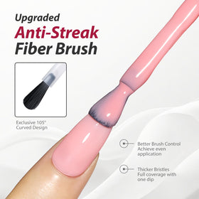Makartt Jelly White Pink Nude gel polish gloss finish on a swatch.