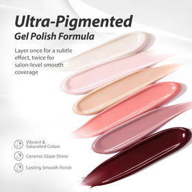 Large brush on Makartt polish enables quick, full coverage.