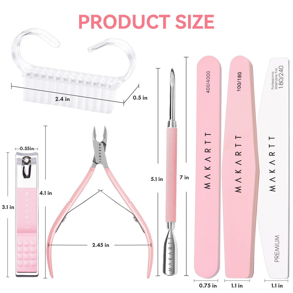 Makartt nail buffer 100/180 grit for smoothing and prep