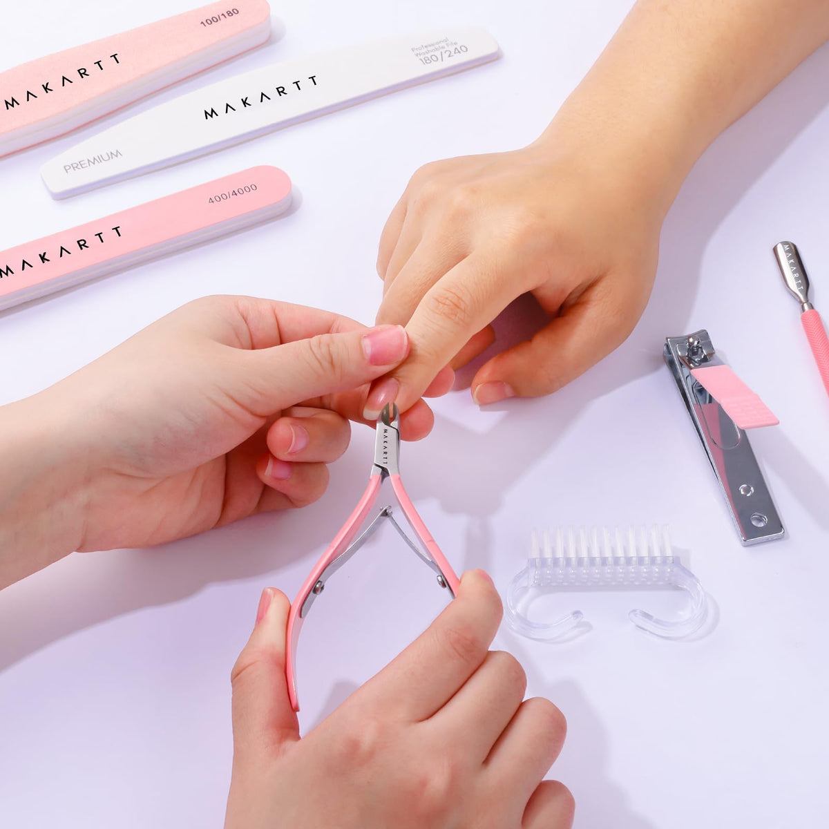 Makartt nail buffer 400/4000 grit for salon-like shine