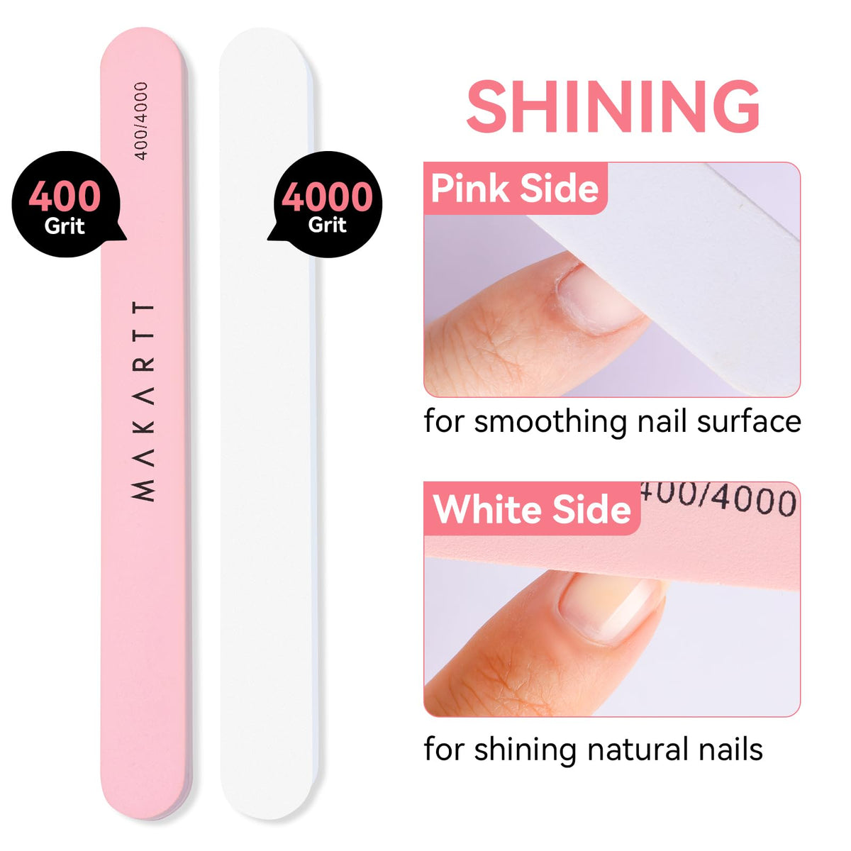 Makartt nail clipper provides durable trimming for natural and acrylic nails