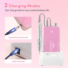 Makartt Nail Drill charging base keeps power ready between sessions.
