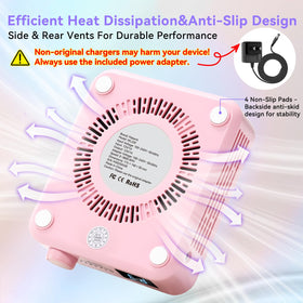 Makartt Nail Dust Collector wireless and quiet operation for home setups
