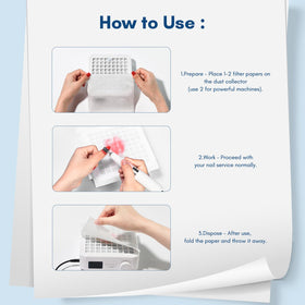 Easy to use—place on the vacuum for quick dust capture.