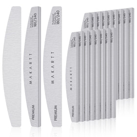 Makartt nail files 180/240 grit emery boards for bulk salon use and versatile shaping