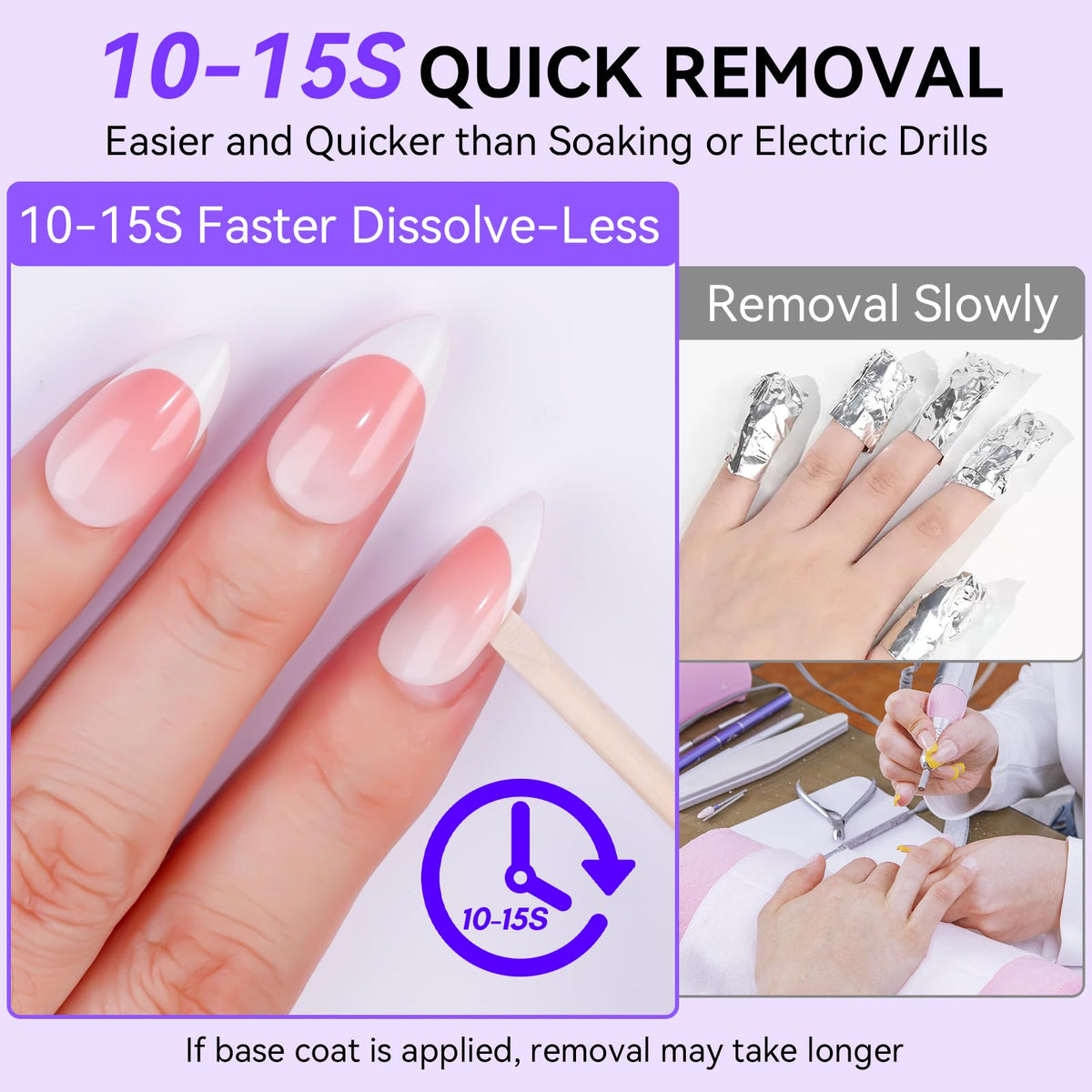 Makartt remover dissolves glue quickly for fast, damage-free removal.