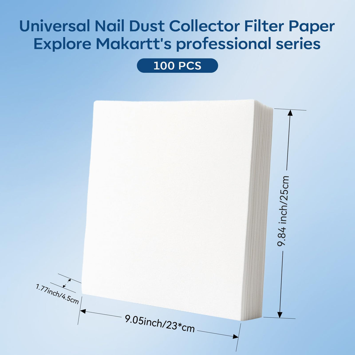 Disposable 100-sheet pack is ideal for salons and home use.
