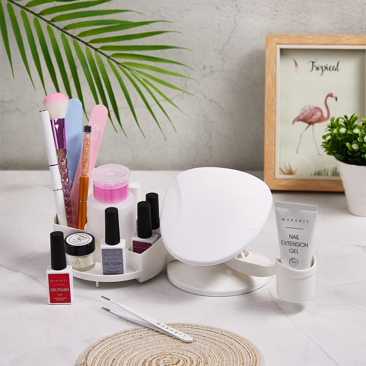 Makartt nail stand compact design fits small spaces in studios or homes.