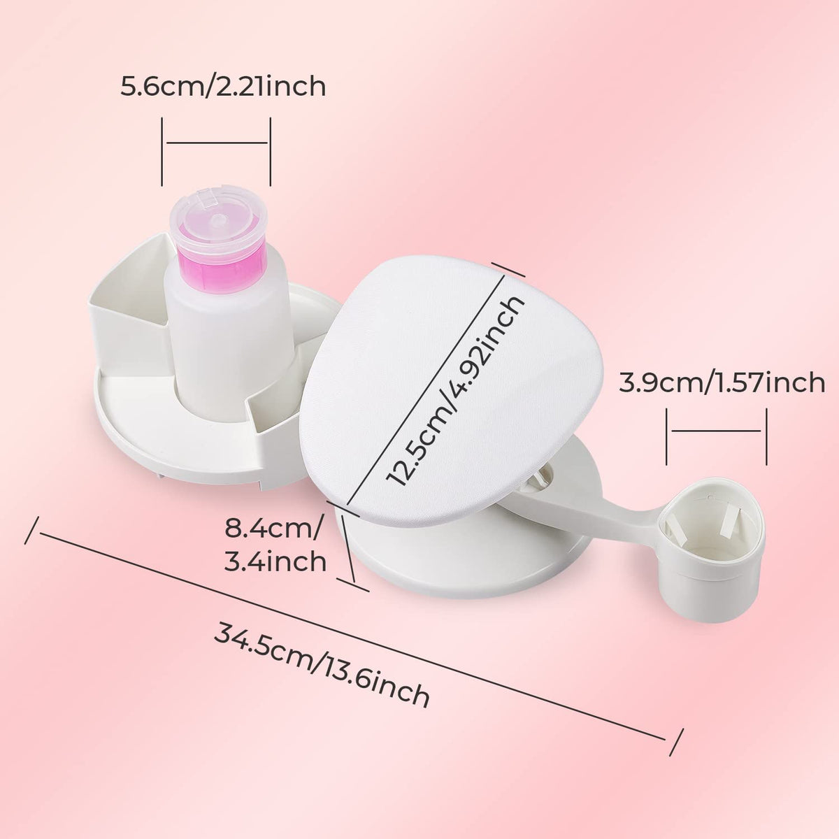Makartt nail stand washable cloths keep the rest hygienic between uses.