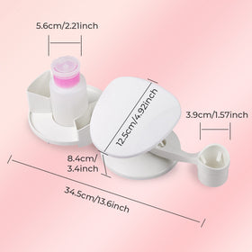Makartt nail stand washable cloths keep the rest hygienic between uses.