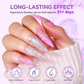 Makartt no wipe UV gel detail for clean application