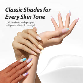 Makartt pastel shades lined up for easy spring color coordination