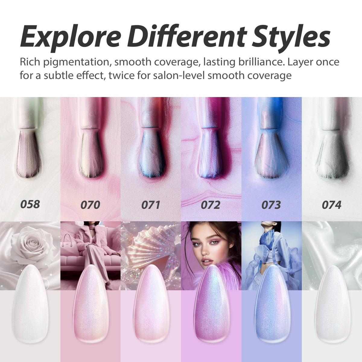 Makartt pearl gel polish brush delivering smooth, streak-free application for beginners.