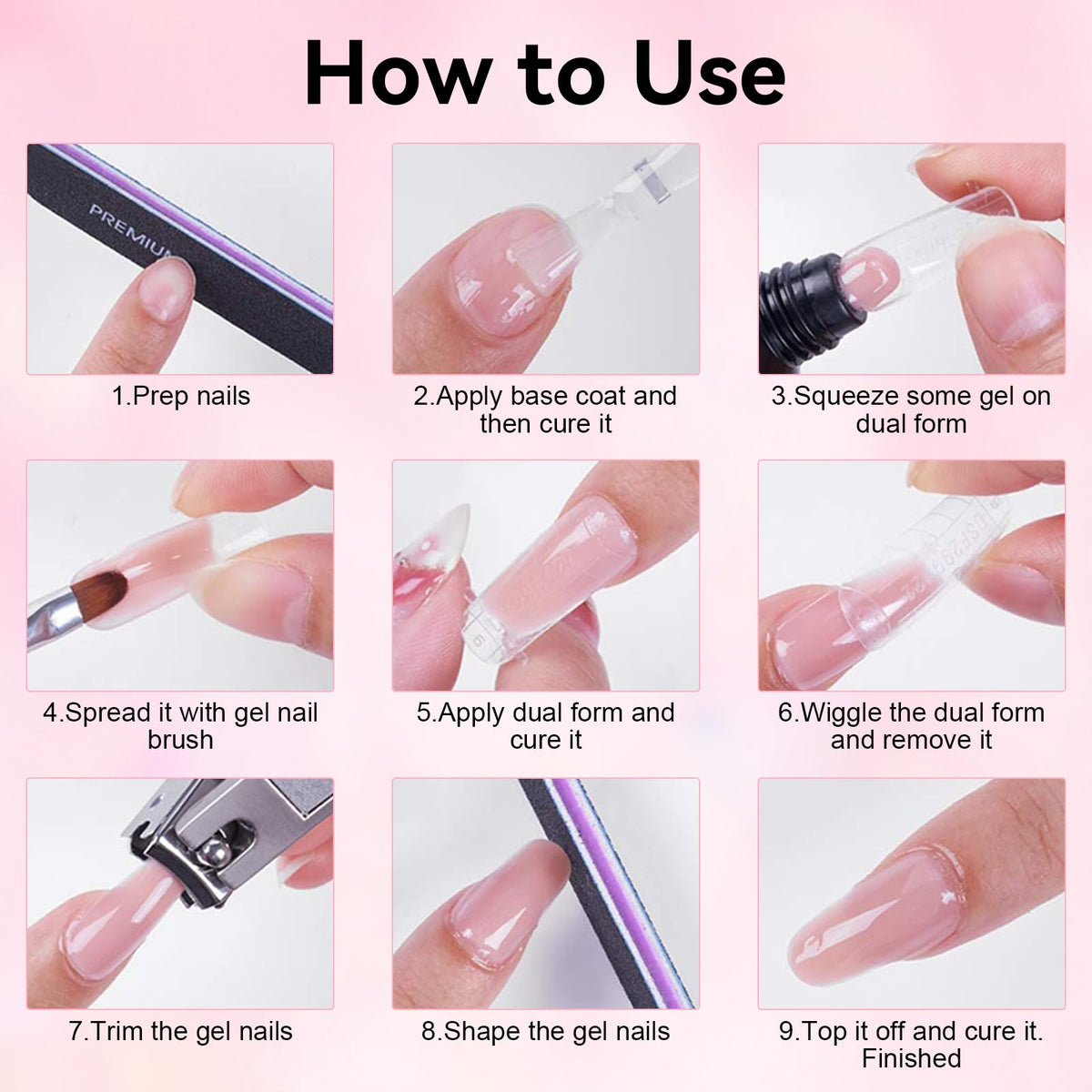 Makartt poly nail gel kit slip solution bottle close-up
