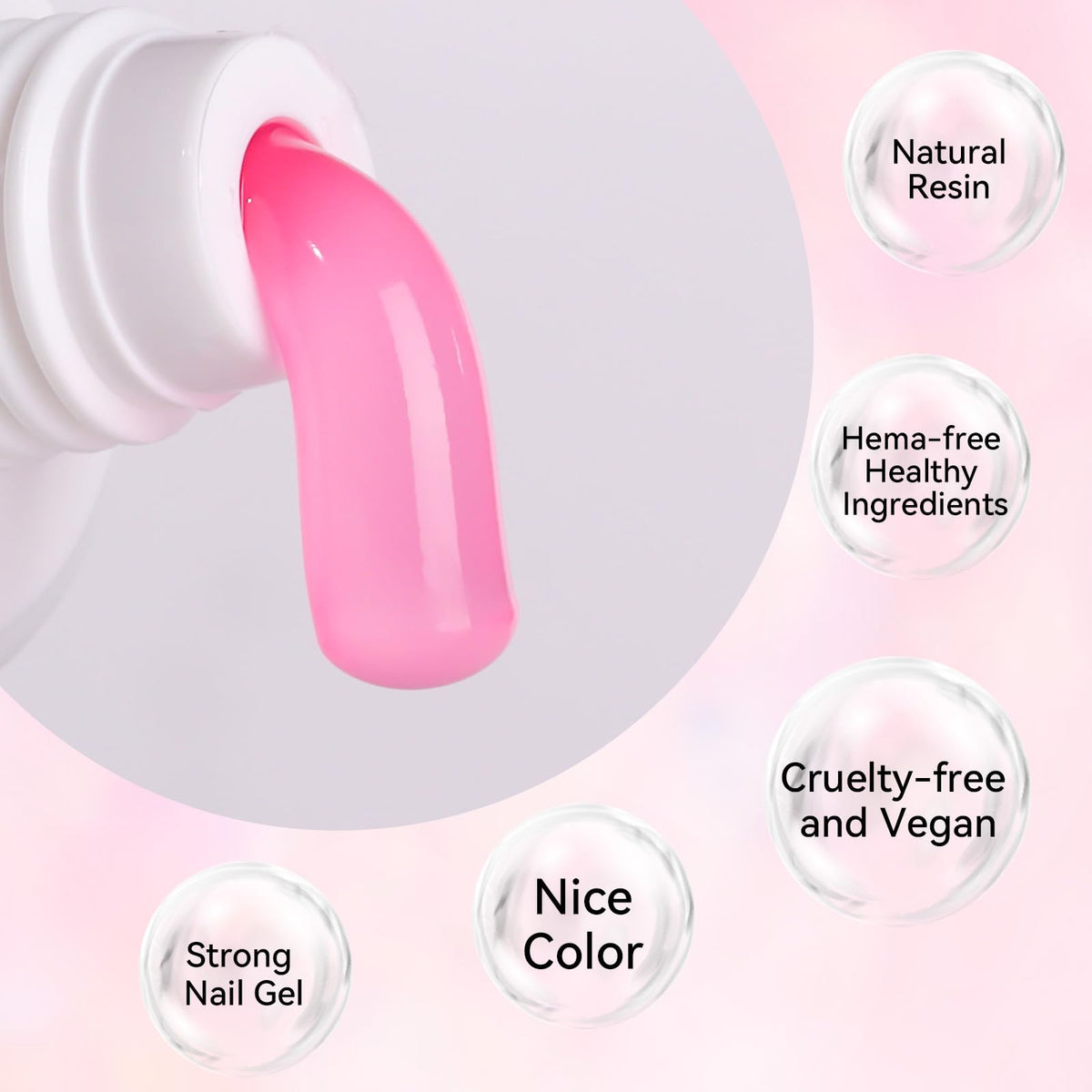 Makartt poly nail gel kit texture for smooth sculpting