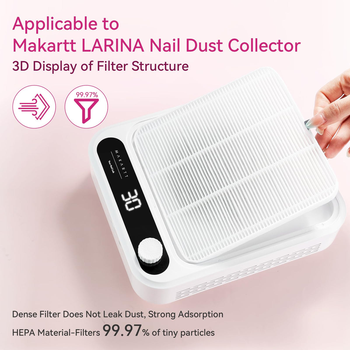 Replacement 2-pack filter keeps Larina dust collector running with minimal downtime.