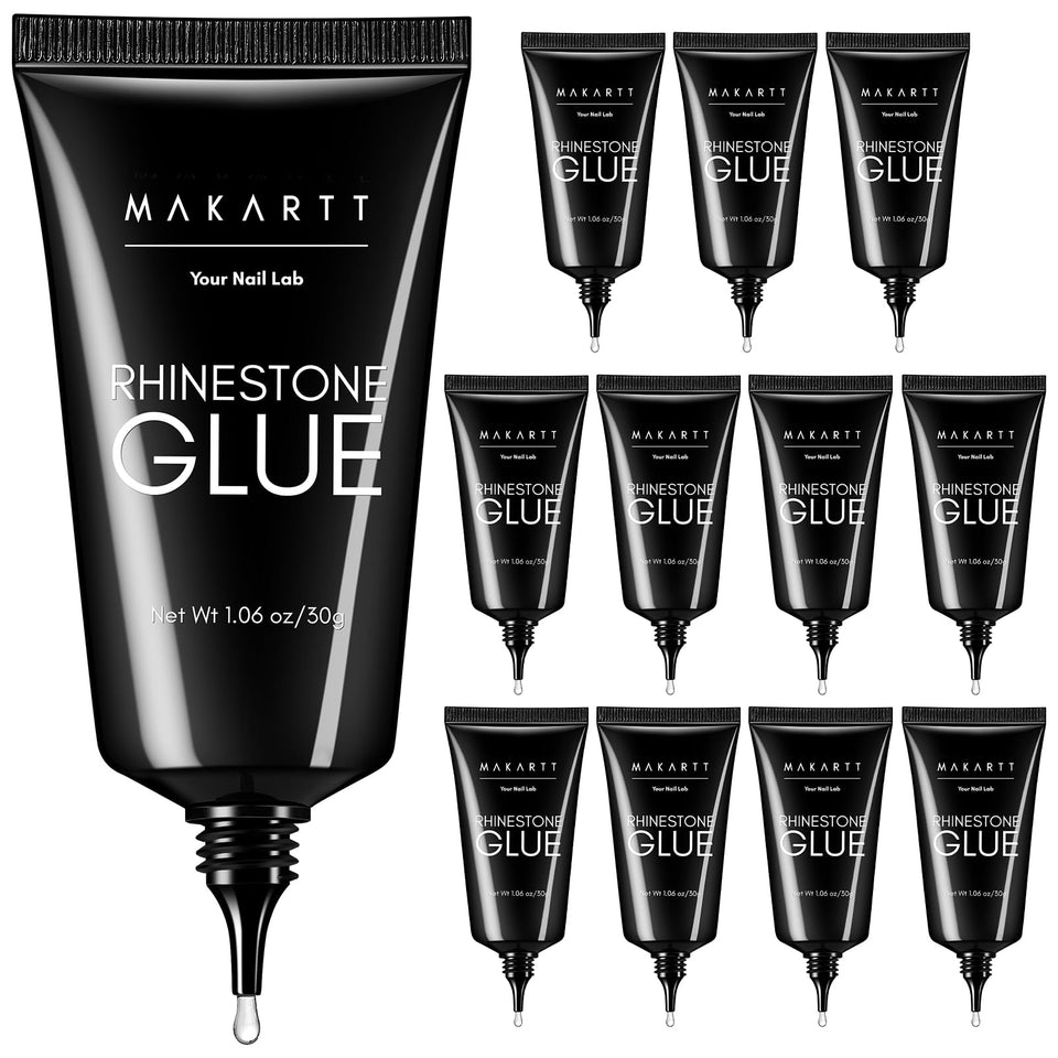 Makartt Rhinestone Glue 30ml tube enables precise gem placement on nails