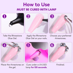Makartt Salon professional use of nail glue in a busy studio