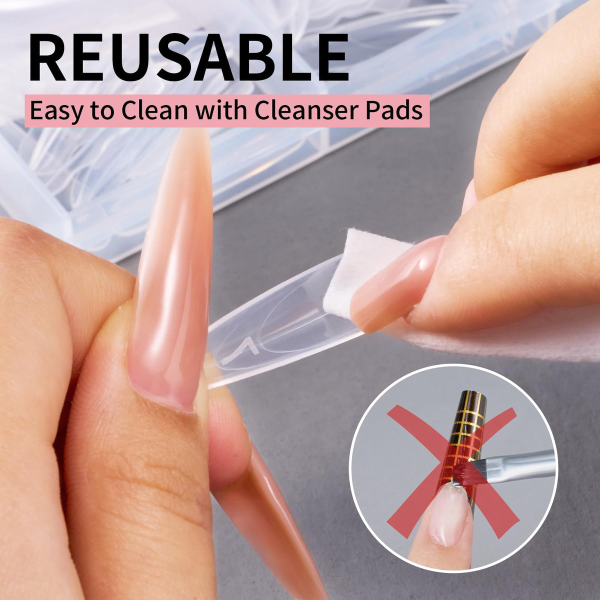 Makartt Sandwich Dual Nail Forms clear material visible for accurate application