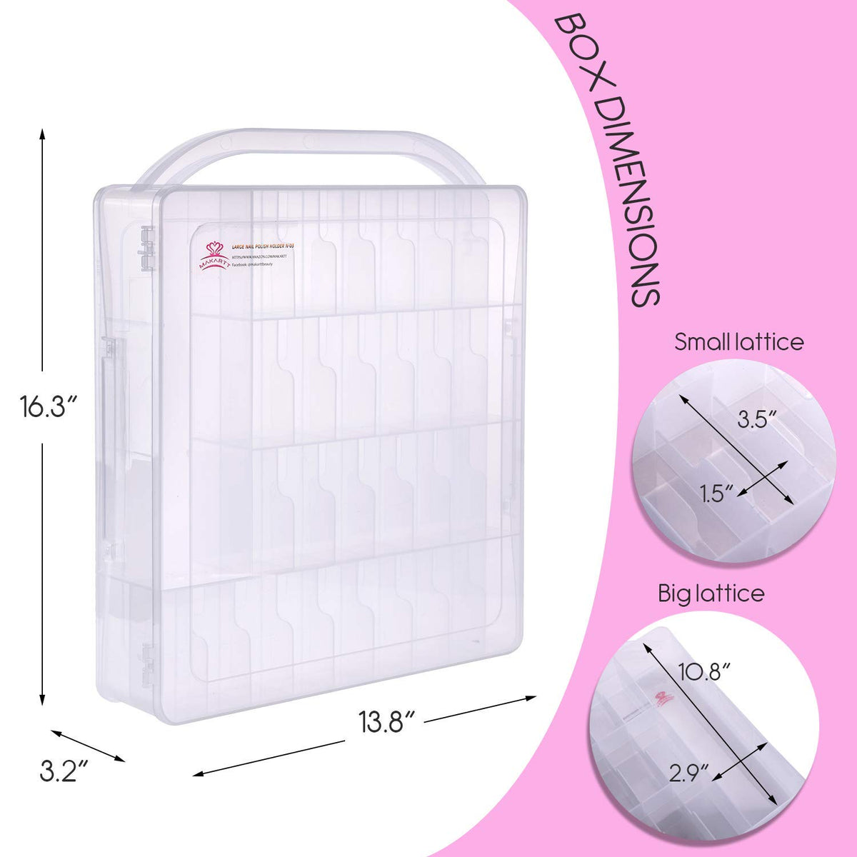 Makartt sixty-bottle storage case keeps bottles secure during travel and transport.