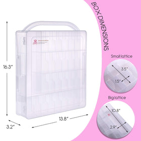 Makartt sixty-bottle storage case keeps bottles secure during travel and transport.