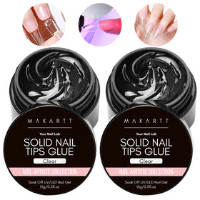 Makartt solid nail glue strong flexible for precise, leak-free nail tip application