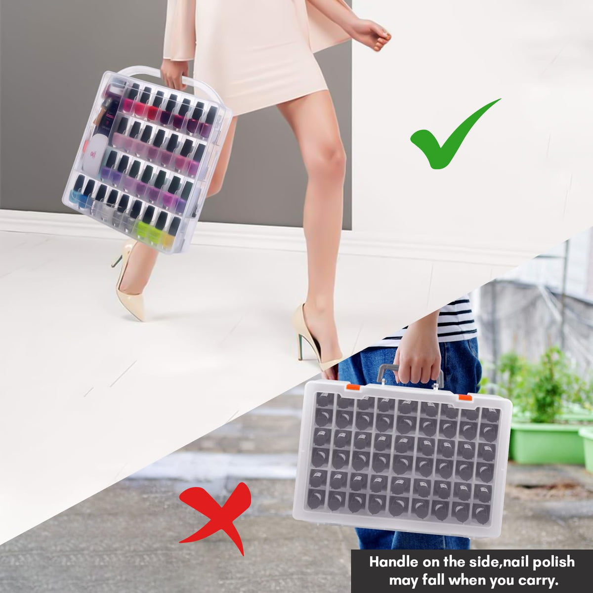 Makartt sturdy portable handle simplifies carrying to the studio.