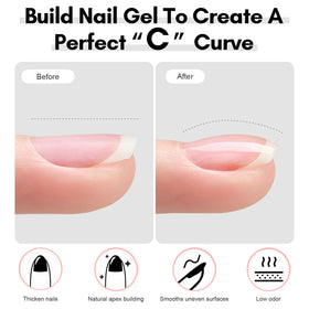Makartt top coat high gloss finish for durable, shiny nails