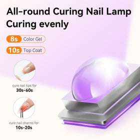 Makartt UV Nail Lamp three timer options for different nails