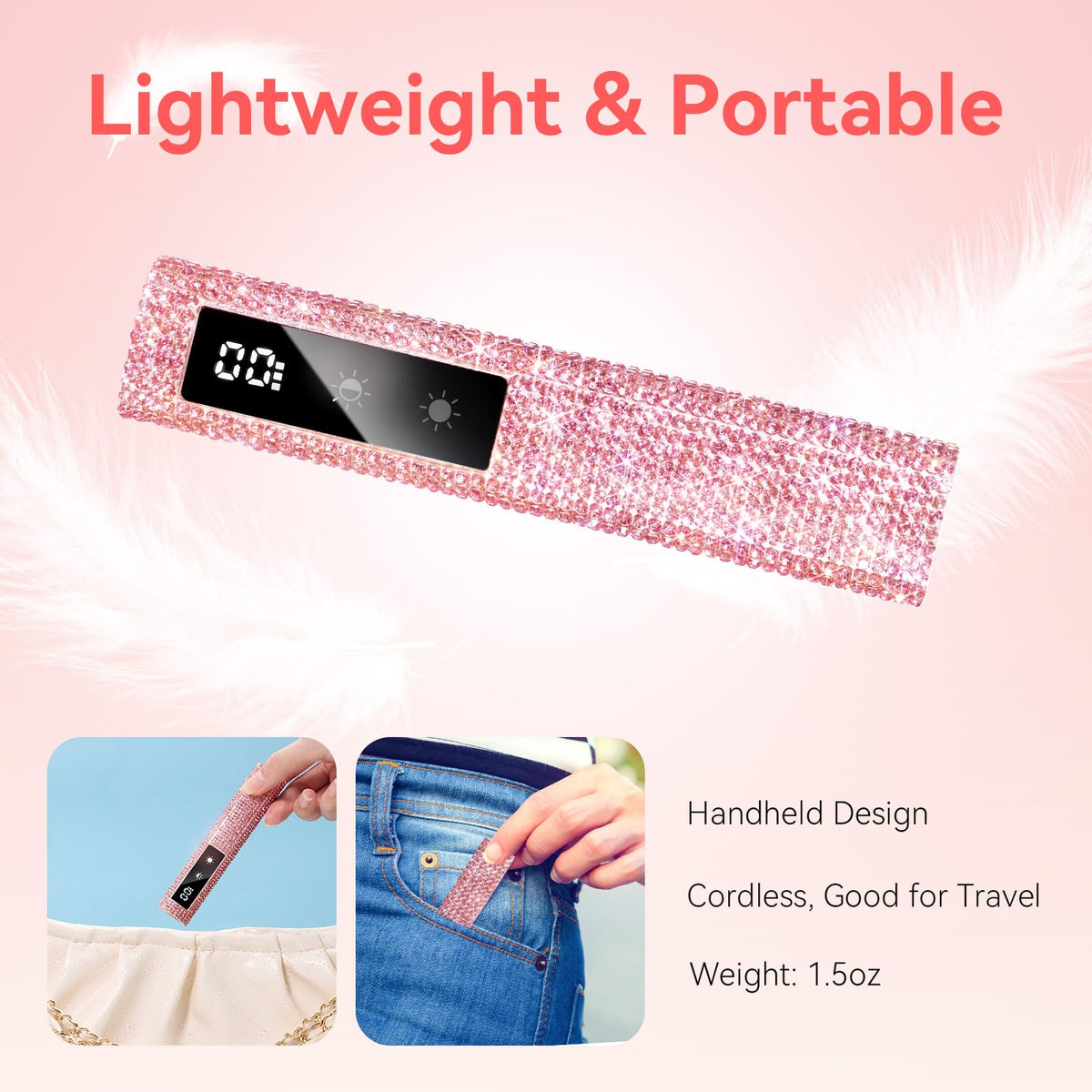 Makartt UV Nail Lamp compatible with all gels and builder gels