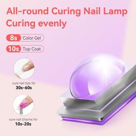 Makartt UV Nail Lamp painless mode reduces heat spikes for comfort