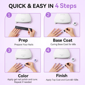 Makartt UV Nail Lamp timer settings for precise, customizable curing durations.