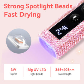 Makartt UV Nail Lamp travel compact design fits in small bags