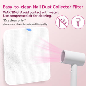 Washable design simplifies cleaning with a hair dryer to restore airflow.