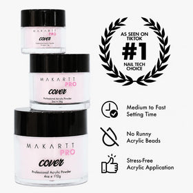 MakarttPro nude powders jars 0.5oz showcase premium quality.