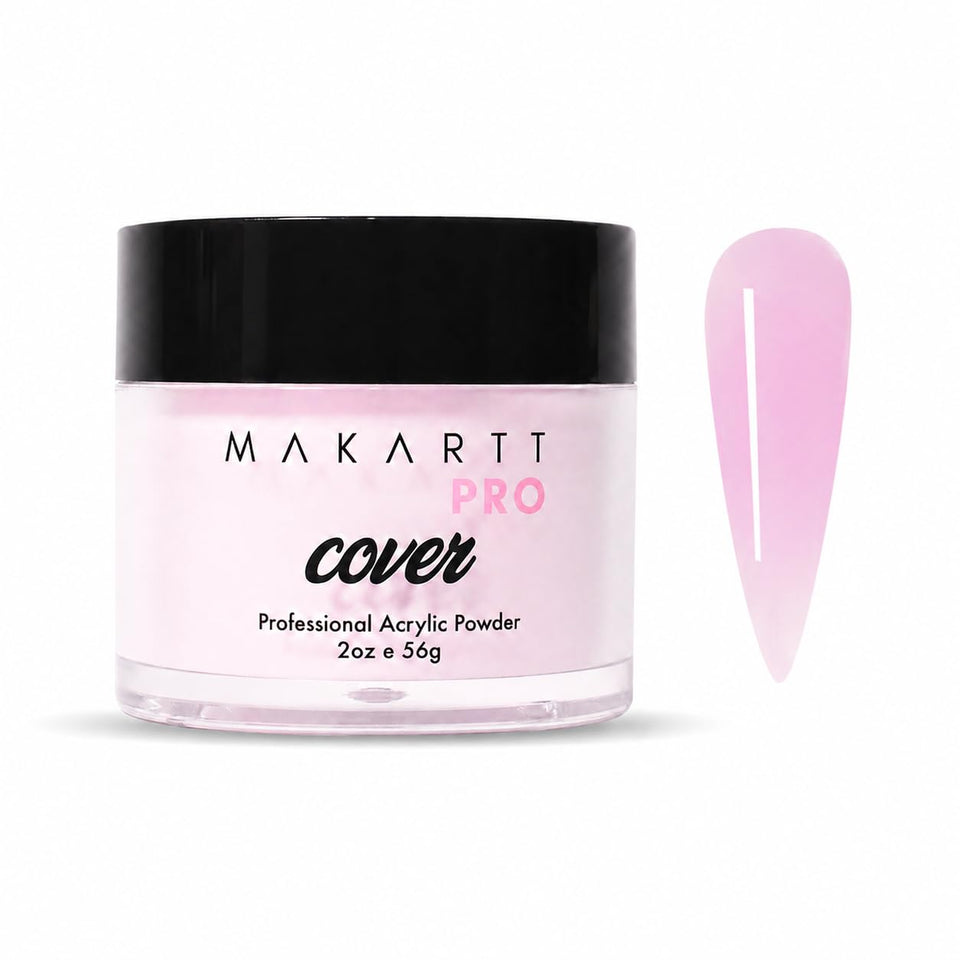 MakarttPro Pink Fever acrylic powder bottle for long-lasting color and smooth coverage.