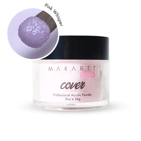 MakarttPro Pink Whisper texture image highlights smooth, self-leveling powder for easy application