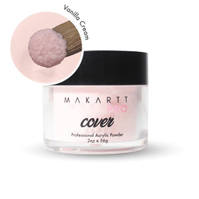 MakarttPro acrylic powder texture close-up reveals silky, self-leveling formula.