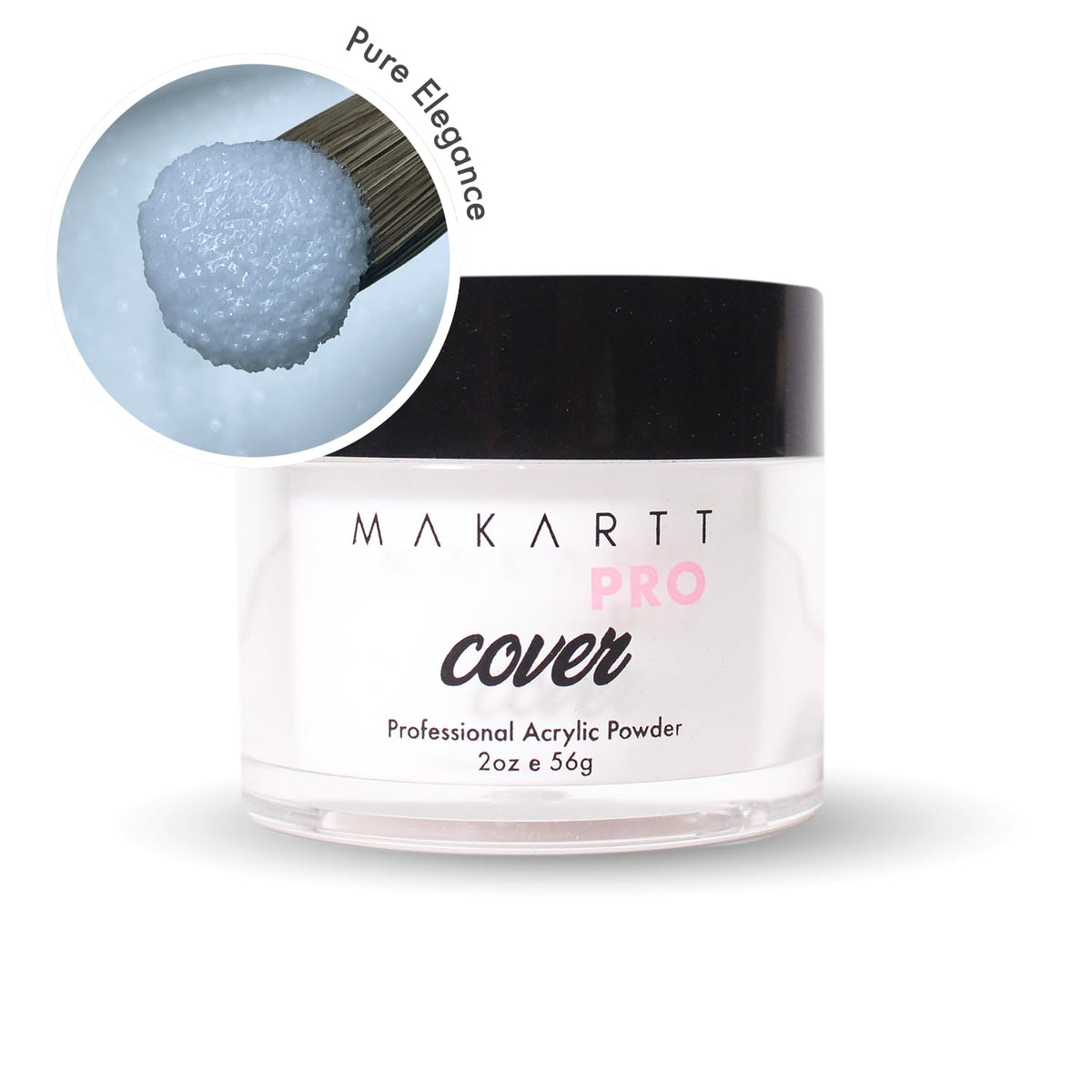 MakarttPro cover powder 2oz jar highlights durable finish